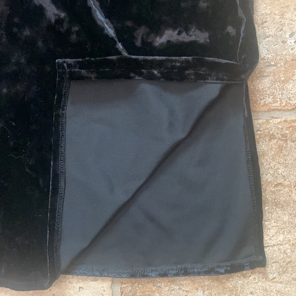 Black Velvet Button Front‎ Long Sleeve Collared Tunic Jacket Size 2X - Picture 8 of 8